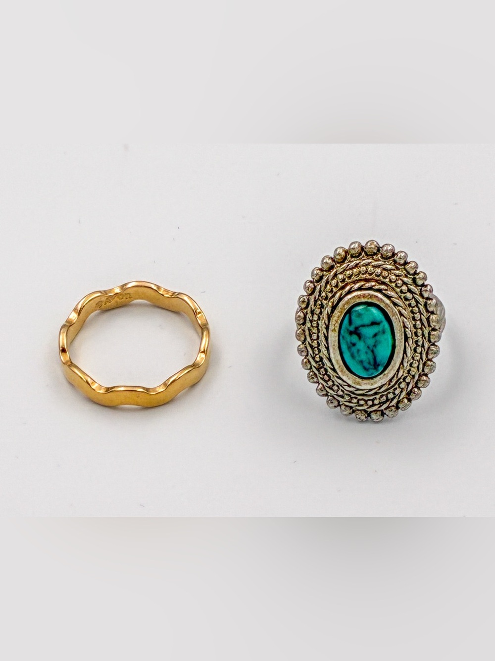 Vintage Fashion Jewelry - Costume Rings - Lot of 2